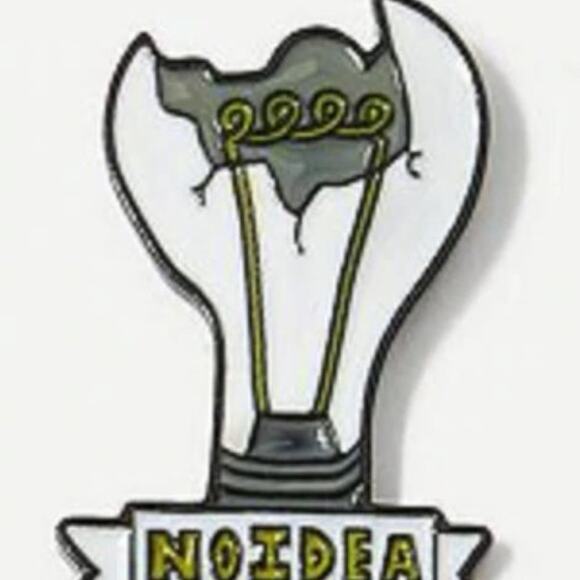 Broken Light Bulb No Idea Pin Brooch - Picture 1 of 3